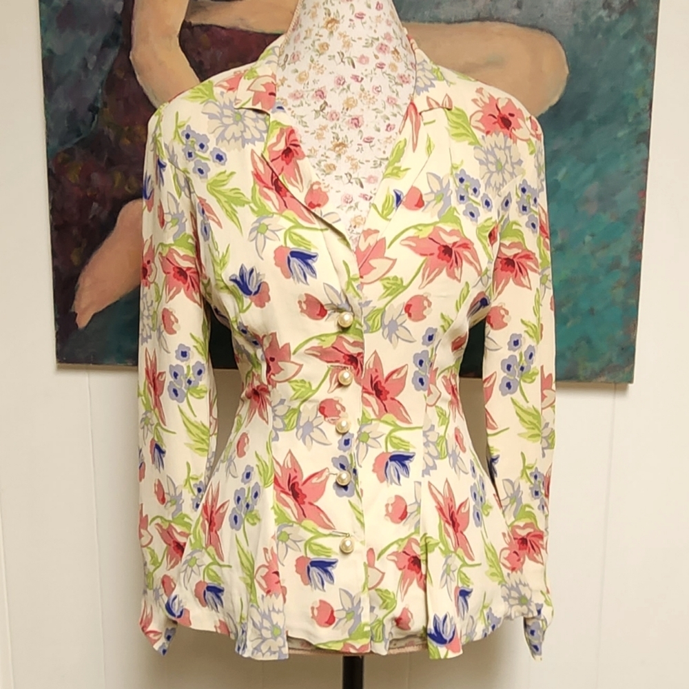 Vintage Betsey Johnson floral jacket
